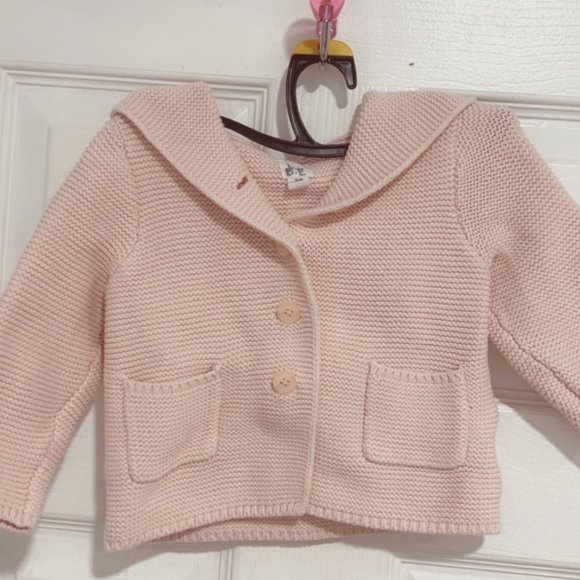 GAP Jackets & Coats Gap Baby Pink Button Down Sweater 218 Months